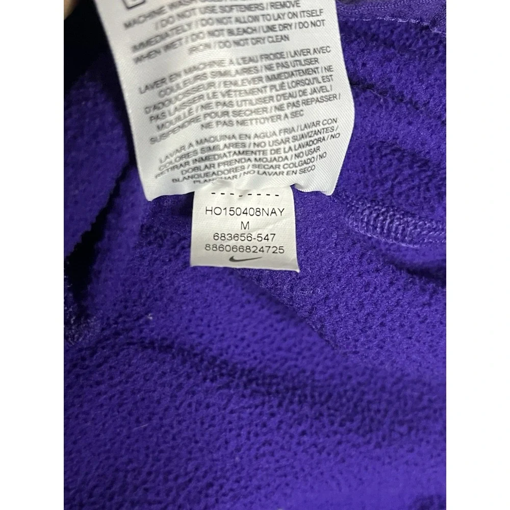 Nike Therma Fit Full Zip Hooded Jacket Women's Medium Purple 683656-547